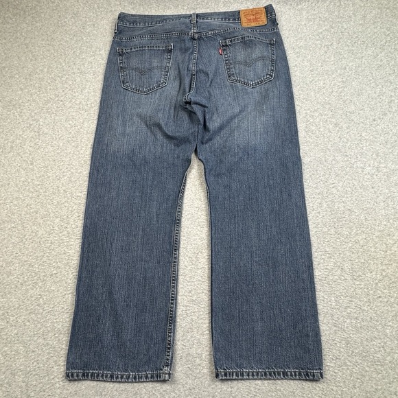 Levis 569 Loose Straight Fit‎ Jeans Mens 36x30 (38x30) Cotton Denim Nice Fade - Picture 9 of 10